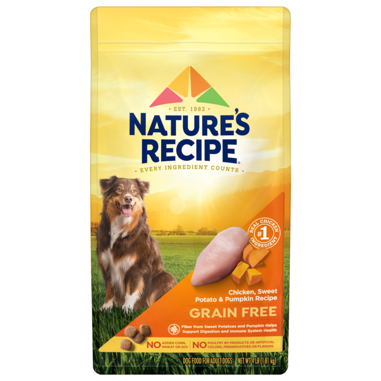 NATURE'S RECIPE Grain Free Chicken, Sweet Potato & Pumpkin Recipe Dry Dog Food - Sheriff Score