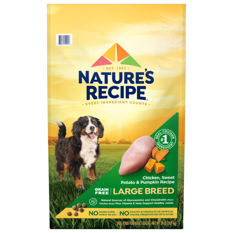 Nature's Recipe Grain Free Large Breed Chicken, Sweet Potato & Pumpkin Recipe - Sheriff SCORE